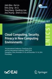 Cloud Computing, Security, Privacy in New Computing Environments - Cover
