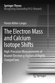 The Electron Mass and Calcium Isotope Shifts - Cover