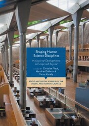 Shaping Human Science Disciplines - Cover