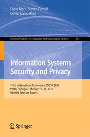 Information Systems Security and Privacy - Cover