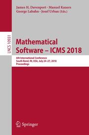 Mathematical Software - ICMS 2018 - Cover