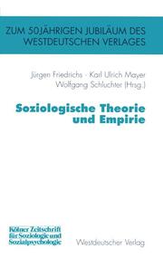 Soziologische Theorie und Empirie - Cover