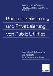Kommerzialisierung und Privatisierung von Public Utilities