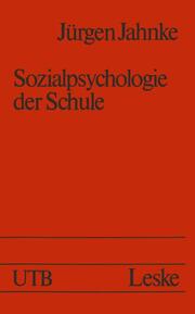 Sozialpsychologie der Schule - Cover