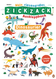Mein riesengroßes ZICKZACK Ausklappbuch - Dinosaurier - Cover
