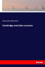 Cambridge and other sermons