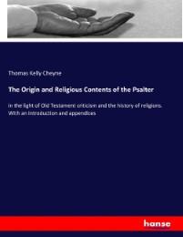 The Origin and Religious Contents of the Psalter
