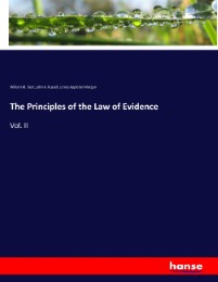 The Principles of the Law of Evidence - Cover