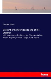 Descent of Comfort Sands and of his Children - Cover