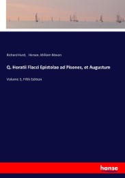 Q. Horatii Flacci Epistolae ad Pisones, et Augustum - Cover
