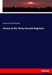 History of the Thirty-Seventh Regiment - Cover