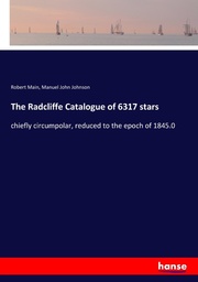The Radcliffe Catalogue of 6317 stars