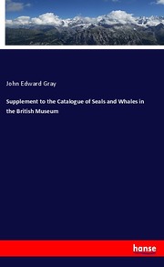 Supplement to the Catalogue of Seals and Whales in the British Museum - Cover