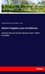 District Irrigation Laws of California