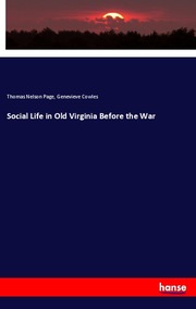 Social Life in Old Virginia Before the War