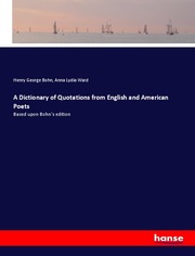 A Dictionary of Quotations from English and American Poets - Cover