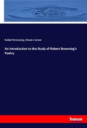 An Introduction to the Study of Robert Browning's Poetry - Cover