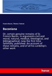 Baconiana - Cover