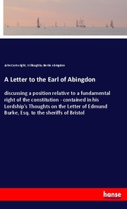 A Letter to the Earl of Abingdon