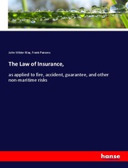 The Law of Insurance, - Cover