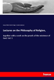Lectures on the Philosophy of Religion, - Cover