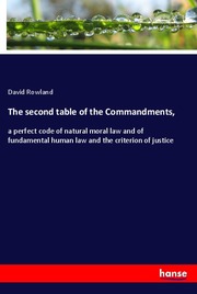 The second table of the Commandments,