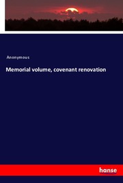 Memorial volume, covenant renovation