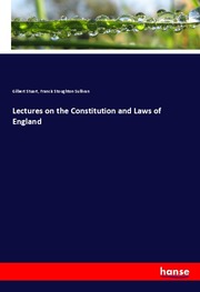 Lectures on the Constitution and Laws of England - Cover