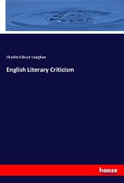 English Literary Criticism - Cover