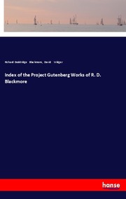 Index of the Project Gutenberg Works of R. D. Blackmore - Cover