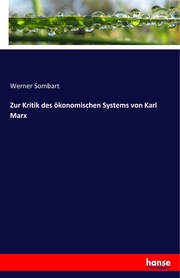 Zur Kritik des ökonomischen Systems von Karl Marx - Cover