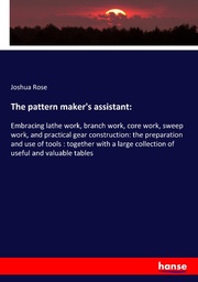 The pattern maker's assistant: - Cover