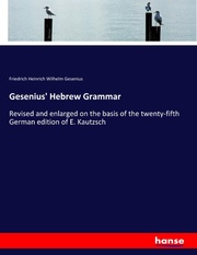 Gesenius' Hebrew Grammar - Cover
