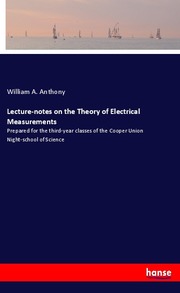 Lecture-notes on the Theory of Electrical Measurements - Cover