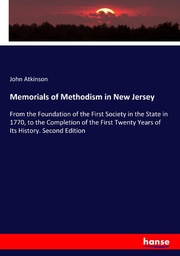 Memorials of Methodism in New Jersey - Cover