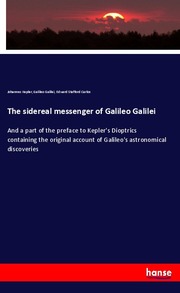 The sidereal messenger of Galileo Galilei - Cover