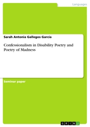 Confessionalism in Disability Poetry and Poetry of Madness - Cover