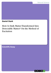 How Is Dark Matter Transformed Into Detectable Matter? On the Method of Excitation