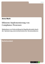 Effiziente Implementierung von Compliance Prozessen