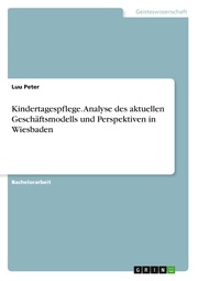 Kindertagespflege. Analyse des aktuellen Geschäftsmodells und Perspektiven in Wiesbaden