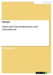 Supervision. Konstruktivismus und Systemtheorie - Cover