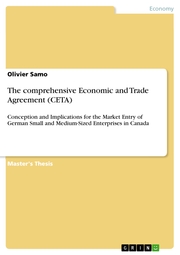 The comprehensive Economic and Trade Agreement (CETA)