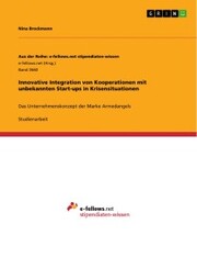 Innovative Integration von Kooperationen mit unbekannten Start-ups in Krisensituationen - Cover