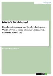 Epocheneinordnung der 'Leiden des jungen Werther' von Goethe (Klausur Gymnasium, Deutsch, Klasse 11) - Cover