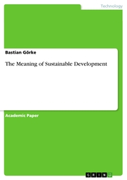 The Meaning of Sustainable Development