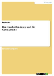 Der Stakeholder-Ansatz und die GLOBE-Studie - Cover