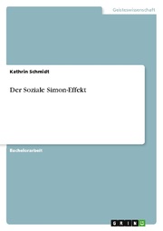 Der Soziale Simon-Effekt - Cover