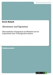 Altruismus und Egoismus - Cover