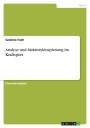 Analyse und Makrozyklusplanung im Kraftsport - Cover