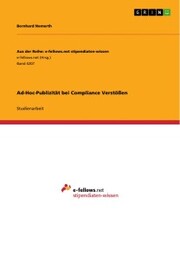 Ad-Hoc-Publizität bei Compliance Verstößen - Cover